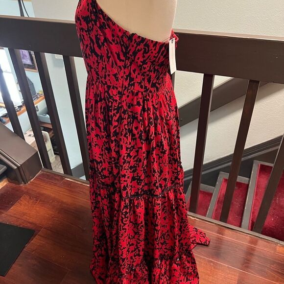 Anthropologie Red and Black Maxi Dress - Picture 4 of 13